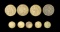 9 CONFEDERATE LOUISIANA BUTTONS.