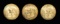 3 COAT SIZE SAINT TIMOTHY’S HALL BUTTONS.