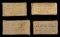 FOUR ORIGINAL UNOPENED PACKAGES OF CIVIL WAR ERA