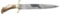 INTERESTING LARGE SPEAR POINT AMERICAN BOWIE