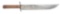 MASSIVE & EXTREMELY FINE CONFEDERATE SIDE KNIFE.