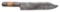 EARLY AMERICAN GUARDLESS BOWIE KNIFE.
