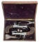 GOOD CASED PR OF BELGIAN FLINTLOCK POCKET PISTOLS