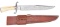 CONTEMPORARY BOWIE KNIFE BY STEVE DUNN, WINNER OF