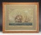 SCARCE LITHOGRAPH HMS SHANNON AND US FRIGATE,