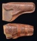 PAIR OF WESTERN TOOLED HOLSTERS.