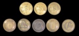 8 CONFEDERATE BUTTONS.
