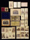 CIVIL WAR PHOTOGRAPHS OF 8th & 31st MASS SOLDIERS,