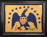 CIVIL WAR ERA MARITIME 13 STAR EAGLE FLAG OF