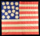 VERY RARE CIVIL WAR ERA 17 STAR AMERICAN FLAG