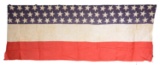 LATE 19TH CENTURY AMERICAN FLAG BANNER.