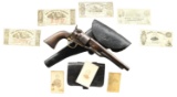 COLT 1860 ARMY REVOLVER WITH HOLSTER & MEMORABILIA