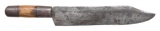 EARLY AMERICAN GUARDLESS BOWIE KNIFE.
