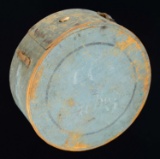 WAR OF 1812 ERA BLUE PAINTED CANTEEN OF THE 22nd