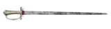 18th CENTURY EUROPEAN HUNTING SWORD OR CUTTOE.