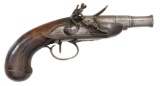 UNMARKED EUROPEAN SCREW BARREL FLINTLOCK POCKET