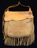 OUTSTANDING EARLY 19TH CENTURY HUNTING BAG WITH