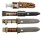 GROUP OF FOUR WWII THEATER MADE FIGHTING KNIVES.