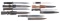 GROUPING OF FIVE WWI AND WWII GERMAN BAYONETS.