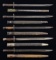 5 BRITISH P1907 BAYONETS WITHOUT QUILLONS.
