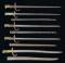 LOT OF FIVE FRENCH BAYONETS.