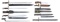 ASSORTED LOT OF EIGHT BAYONETS.