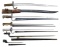 LOT OF ASSORTED BAYONETS.
