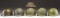6 US ARMY HELMETS.