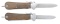 2 WWII GERMAN FALLSCHIRMJAGER GRAVITY KNIVES.
