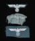 3 WWII GERMAN BREAST EAGLES.