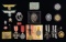 WWII GERMAN MEDALS, BADGES, CLOTH, PINS, & MORE.