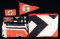 WWII GERMAN FLAGS, ARMBANDS, INSIGNIA, A