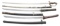 2 JAPANESE KATANA & 1 ARMY DRESS SWORD.