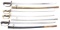 4 JAPANESE SWORDS.