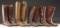 9 PAIRS OF WWI ERA MILITARY BOOTS.