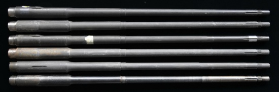 GROUPING OF SIX M1 GARAND RIFLE BARRELS.