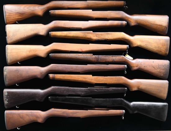INTERESTING GROUPING OF M1 GARAND STOCKS &