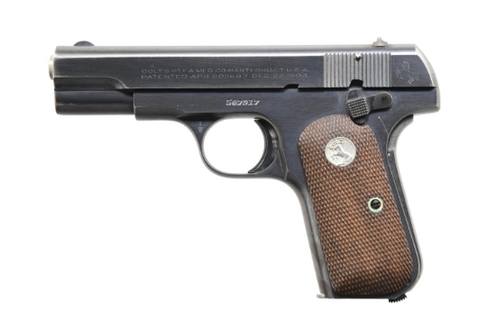COLT MODEL 1903 HAMMERLESS SEMI-AUTOMATIC PISTOL.