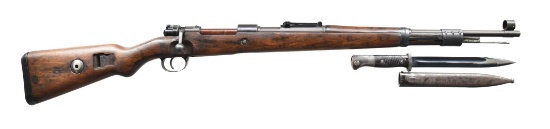 WWII GERMAN K98K (BCD42) MAUSER BOLT ACTION RIFLE.