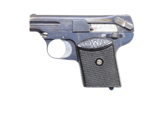 AUSTRIAN OWA VEST POCKET SEMI AUTO PISTOL.