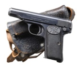FN MODEL 1910 SEMI-AUTOMATIC PISTOL WITH HOLSTER.
