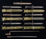 8 US FIGHTING KNIVES & BAYONETS.