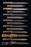 7 WWI & WWII GERMAN MAUSER K-98 BAYONETS WITH