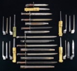 LOT OF 16 COMMONWEALTH BAYONETS.
