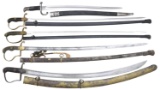 4 FOREIGN SWORDS & 1 BAYONET.