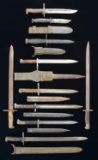 10 US OR FOREIGN BAYONETS & FIGHTING KNIVES.