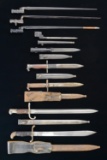 10 US & FOREIGN BAYONETS.