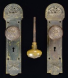 WWI ERA US ARMY DOOR PLATES & DOORKNOBS.