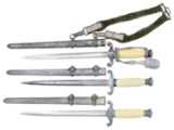 3 WWII GERMAN ARMY DAGGERS.
