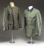 2 WWII GERMAN UNIFORMS.
